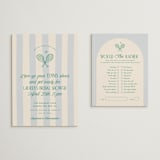 "Racquet Club" - Bridal Shower Invitations in Sky by Leia Matt - Matching Enclosure Card