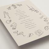 "Wedding Sketches" - Bridal Shower Invitations in Cement by Baumbirdy - Detail