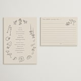 "Wedding Sketches" - Bridal Shower Invitations in Cement by Baumbirdy - Matching Enclosure Card