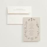 "Wedding Sketches" - Bridal Shower Invitations in Cement by Baumbirdy - Invitation with Envelope