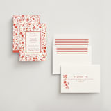 "Romantic Fields" - Bridal Shower Invitations in Scarlet by Teju Reval - Assembled