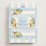 "Lemon" - Bridal Shower Invitations in Blueberry by Elly - Assembled with Belly Band
