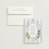 "Lemon" - Bridal Shower Invitations in Blueberry by Elly - Invitation with Envelope