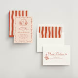 "Bridal Crest" - Bridal Shower Invitations in Peach by Sherley Ferreira - Assembled