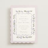 "pretty little floral" - Bridal Shower Invitations in Lilac by Rebecca Durflinger - Front