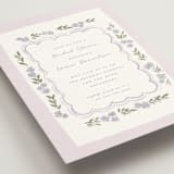 "pretty little floral" - Bridal Shower Invitations in Lilac by Rebecca Durflinger - Detail