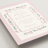 "pretty little floral" - Bridal Shower Invitations in Peony by Rebecca Durflinger - Detail