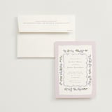 "pretty little floral" - Bridal Shower Invitations in Lilac by Rebecca Durflinger - Invitation with Envelope