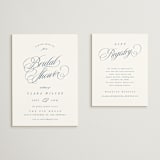 "Clara" - Bridal Shower Invitations in Coastal by Kelly Schmidt - Matching Enclosure Card