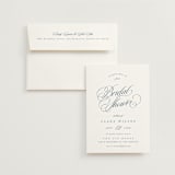 "Clara" - Bridal Shower Invitations in Coastal by Kelly Schmidt - Invitation with Envelope