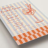 "Spritz" - Bridal Shower Invitations in Citrus by Jenna Holcomb - Detail
