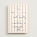 "Preppy" - Bridal Shower Invitations in Coral by Erin German - Front