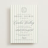 "Preppy" - Bridal Shower Invitations in Honeydew by Erin German - Front