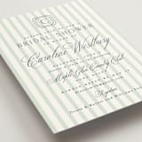 "Preppy" - Bridal Shower Invitations in Honeydew by Erin German - Detail
