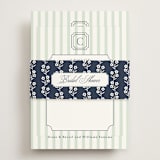 "Preppy" - Bridal Shower Invitations in Honeydew by Erin German - Assembled with Belly Band