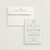 "Preppy" - Bridal Shower Invitations in Honeydew by Erin German - Invitation with Envelope