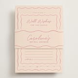 "candlesticks" - Bridal Shower Invitations in Bubblegum by Ellen Schlegelmilch - Assembled with Belly Band