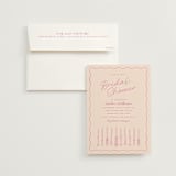 "candlesticks" - Bridal Shower Invitations in Bubblegum by Ellen Schlegelmilch - Invitation with Envelope