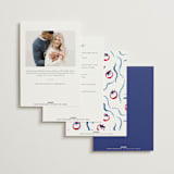 "Amore e Cibo" - Bridal Shower Invitations in Azure by Cass Loh - Back of Card Options