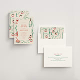"Amore e Cibo" - Bridal Shower Invitations in Tomato by Cass Loh - Assembled
