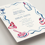 "Amore e Cibo" - Bridal Shower Invitations in Azure by Cass Loh - Detail