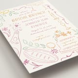 "A Brunch" - Bridal Shower Invitations in Margarita by Petra Kern - Detail