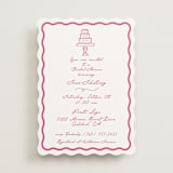 "Le Cake" - Bridal Shower Invitations in Azalea by Tina Faselli - Front