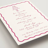 "Le Cake" - Bridal Shower Invitations in Azalea by Tina Faselli - Detail