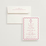 "Le Cake" - Bridal Shower Invitations in Azalea by Tina Faselli - Invitation with Envelope