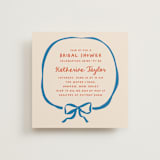 "Minimal bow" - Bridal Shower Invitations in Wave by Creo Study - Front