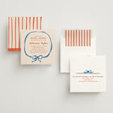 "Minimal bow" - Bridal Shower Invitations in Wave by Creo Study - Assembled