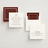 "East Coast Formal" - Bridal Shower Invitations in Mahogany by Katie Ylinen - Assembled