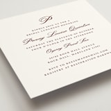 "East Coast Formal" - Bridal Shower Invitations in Mahogany by Katie Ylinen - Detail