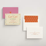 "Cin cin" - Bridal Shower Invitations in Verona by Stephanie Heinrich Godbout - Assembled