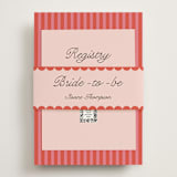 "Lola" - Bridal Shower Invitations in Strawberry by Morgan Kendall - Assembled with Belly Band