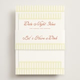 "Pickleball & Prosecco" - Bridal Shower Invitations in Citrus by Ashlee Townsend - Assembled with Belly Band