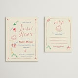 "Heights of Love" - Bridal Shower Invitations in Fruitcake by Sarah Rosenthal - Matching Enclosure Card