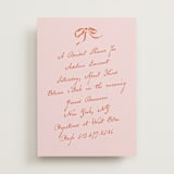 "Classique" - Bridal Shower Invitations in Poppy by Susan Zinader - Front