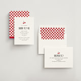 "Maraschino" - Bridal Shower Invitations in Cherry by Nazia Hyder - Assembled