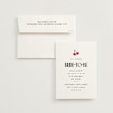 "Maraschino" - Bridal Shower Invitations in Cherry by Nazia Hyder - Invitation with Envelope