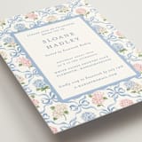 "Martha" - Bridal Shower Invitations in Cloud by Sarah Knight - Detail