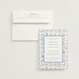 "Martha" - Bridal Shower Invitations in Cloud by Sarah Knight - Invitation with Envelope