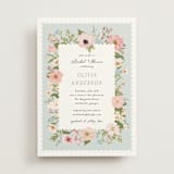 "Blooming" - Bridal Shower Invitations in Blush by Susan Moyal - Front