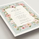 "Blooming" - Bridal Shower Invitations in Blush by Susan Moyal - Detail