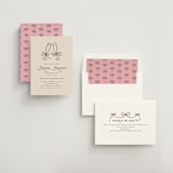 "Bubbly Brunch" - Bridal Shower Invitations in Rose by Pixel and Hank - Assembled