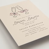 "Bubbly Brunch" - Bridal Shower Invitations in Rose by Pixel and Hank - Detail