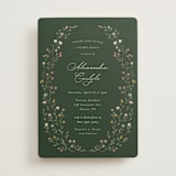 "Floral Greenery" - Bridal Shower Invitations in Juniper by Katherine Moynagh - Front