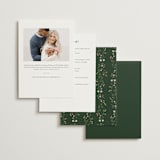 "Floral Greenery" - Bridal Shower Invitations in Juniper by Katherine Moynagh - Back of Card Options