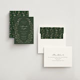 "Floral Greenery" - Bridal Shower Invitations in Juniper by Katherine Moynagh - Assembled