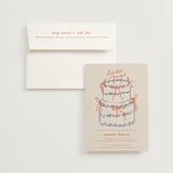 "BridalCake" - Bridal Shower Invitations in Rosette by Vera Lim - Invitation with Envelope